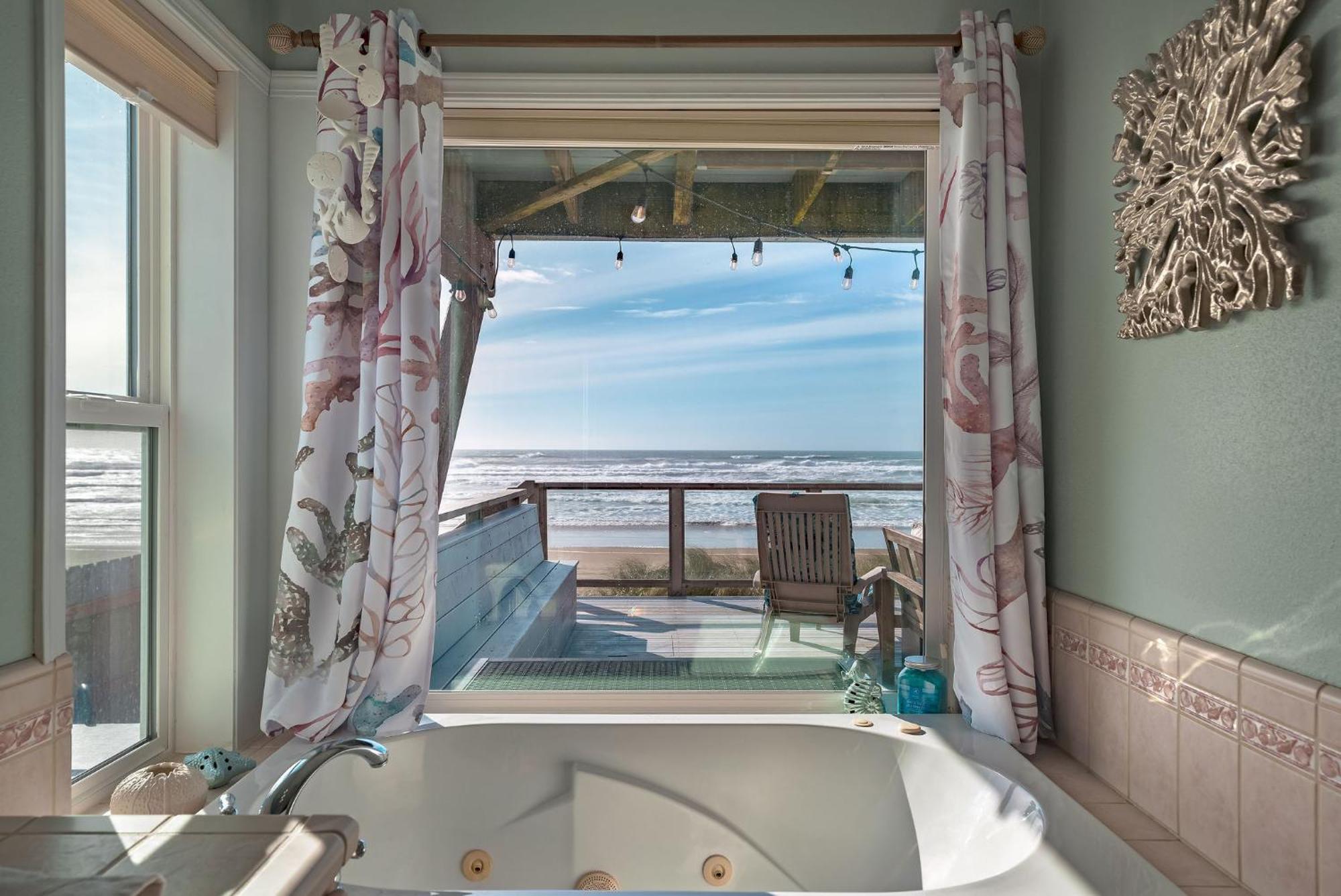 Steps From The Beach! Hottub, $1M Ocean View, Deck Waldport Exteriér fotografie