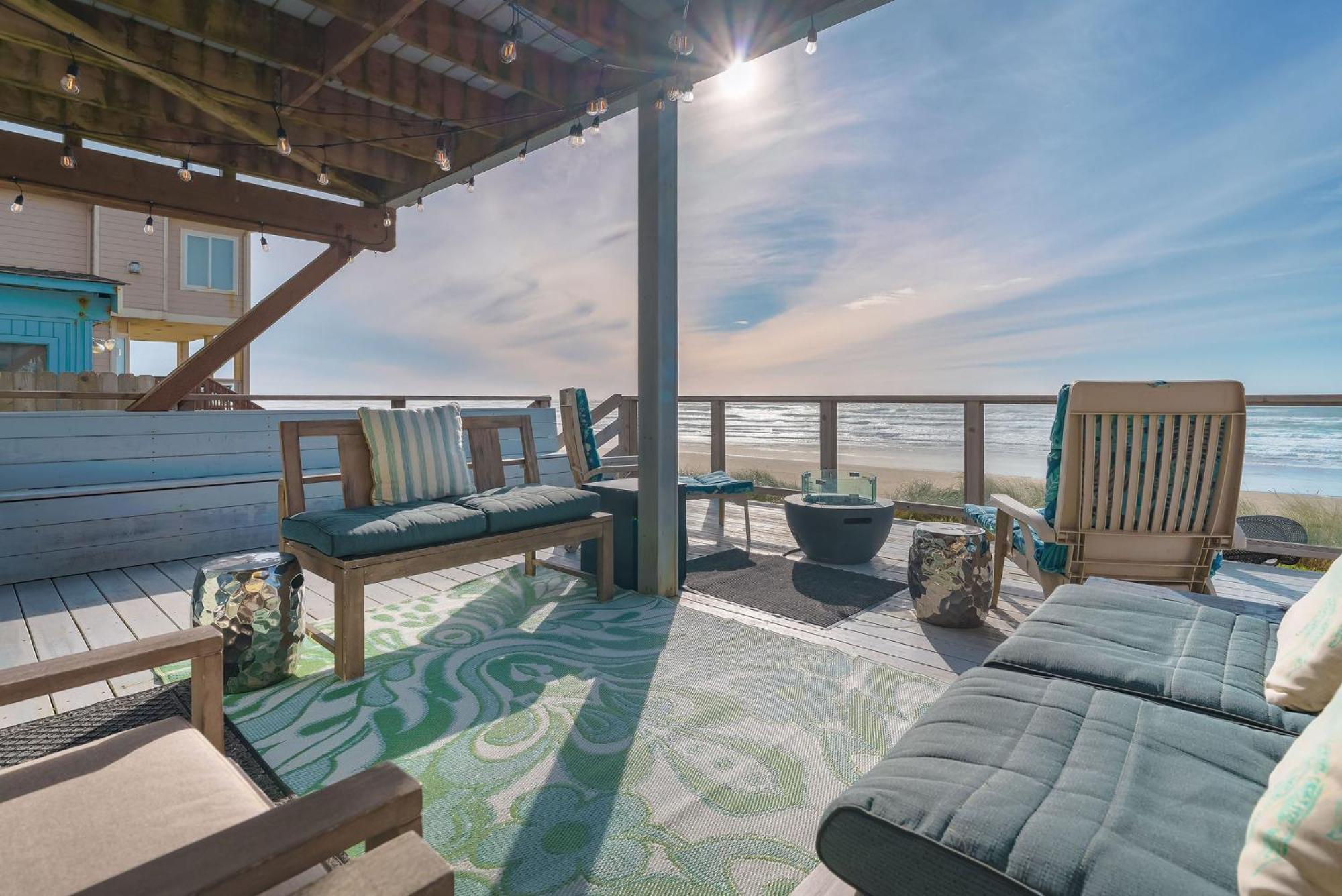 Steps From The Beach! Hottub, $1M Ocean View, Deck Waldport Exteriér fotografie