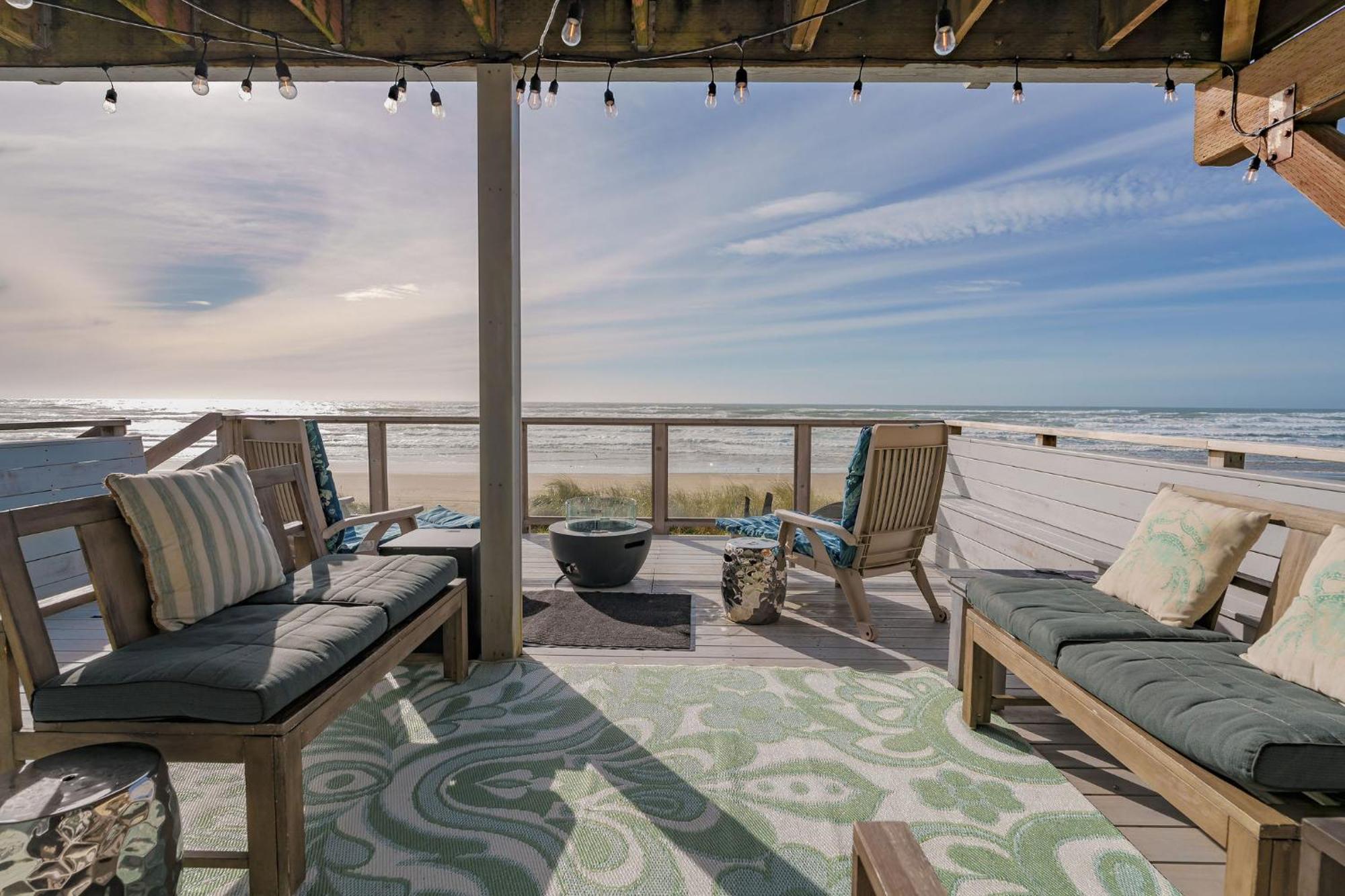 Steps From The Beach! Hottub, $1M Ocean View, Deck Waldport Exteriér fotografie